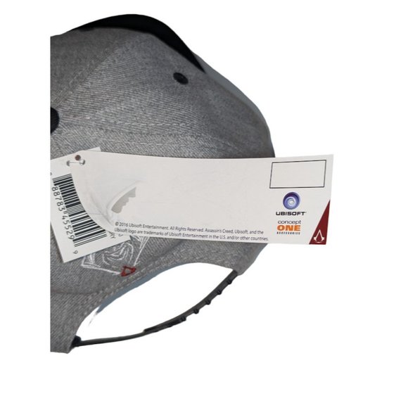 Assassins Creed Mens Heather Gray ConceptOne One Size Snapback Hat New With Tags - Picture 9 of 16